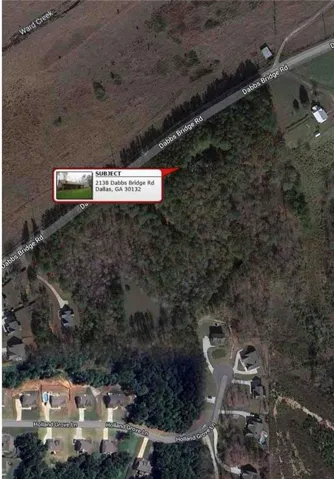 Aerial Map. Identifying the location of the property with surrounding roads and geographical features