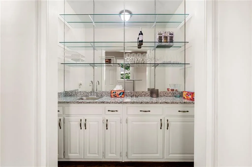 View of indoor wet bar