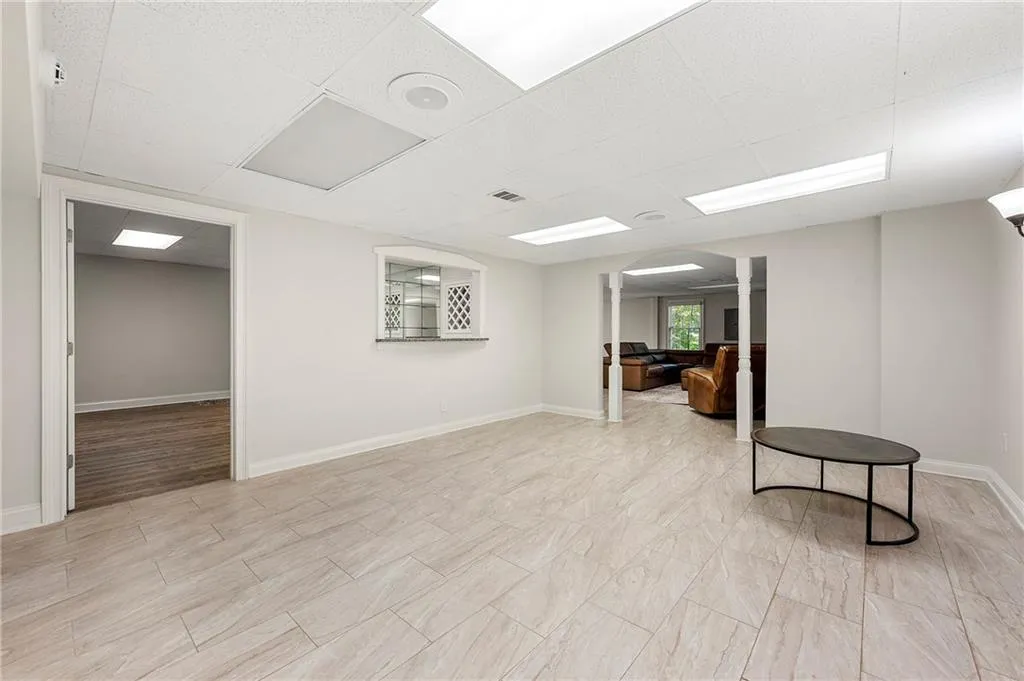 Below grade area with baseboards