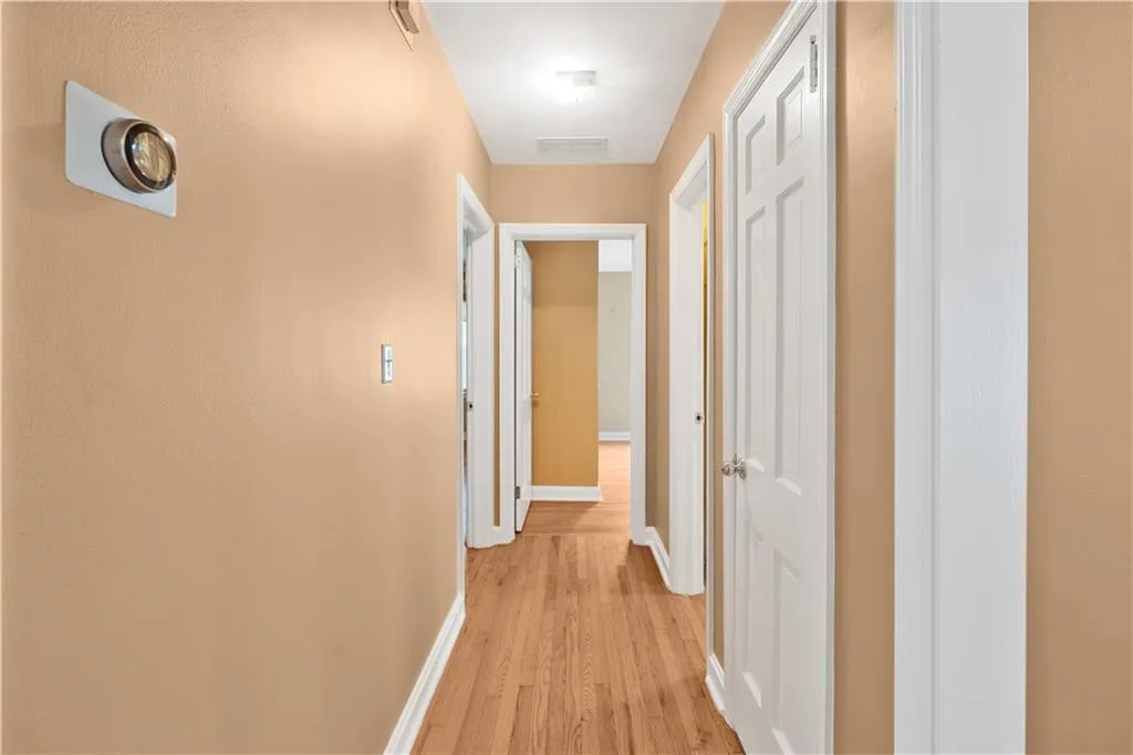 Hallway off keeping room to main floor bedrooms