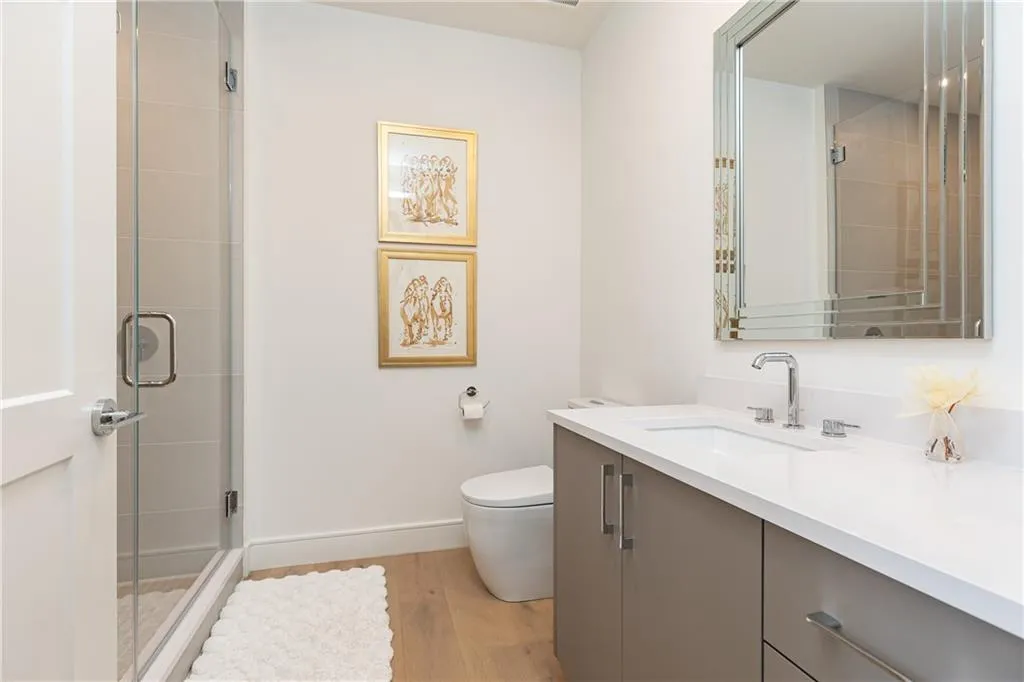 Three full bathrooms and an additional bonus bedroom provide extra comfort for overnight guests.