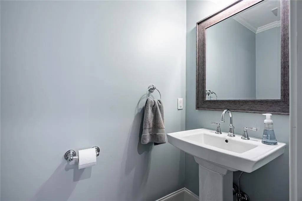 Half bath on the main level