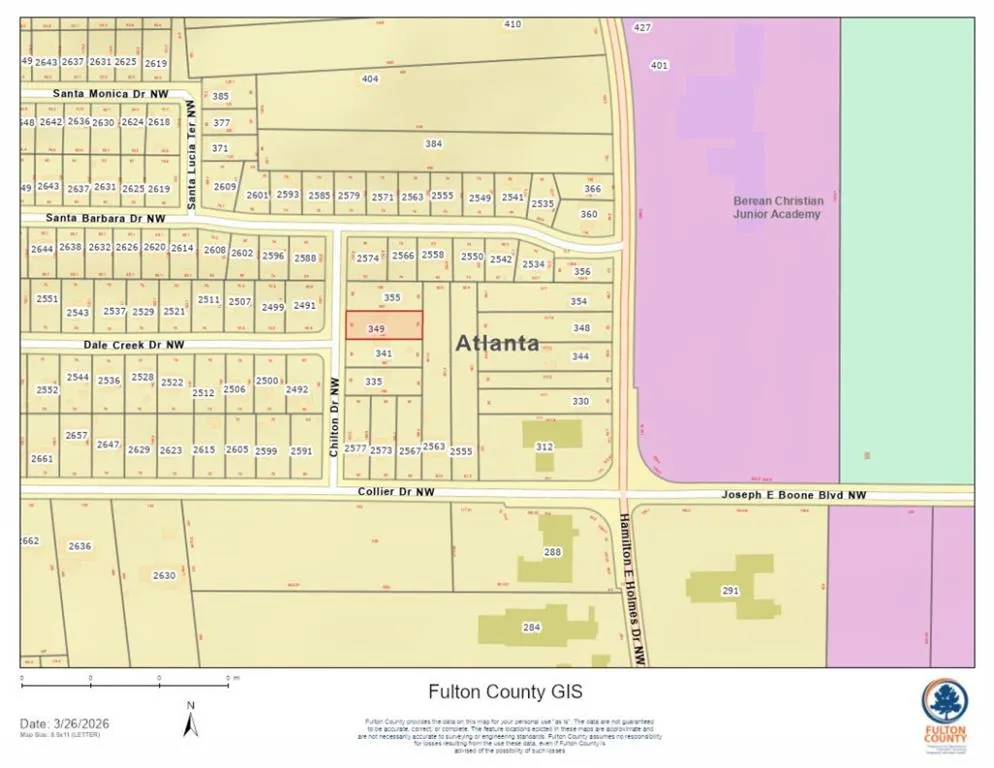 349 Chilton Nw, Atlanta, Georgia 30318, 0 ,Land,For Sale,349 Chilton Nw,7746687