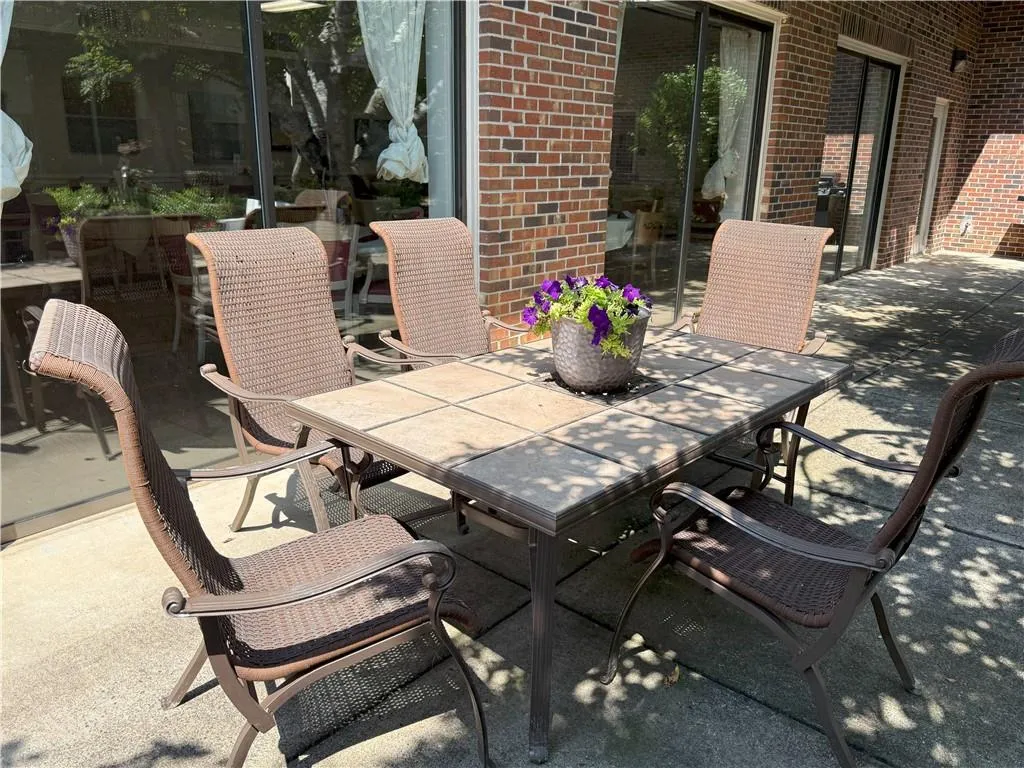 Community outdoor sitting area