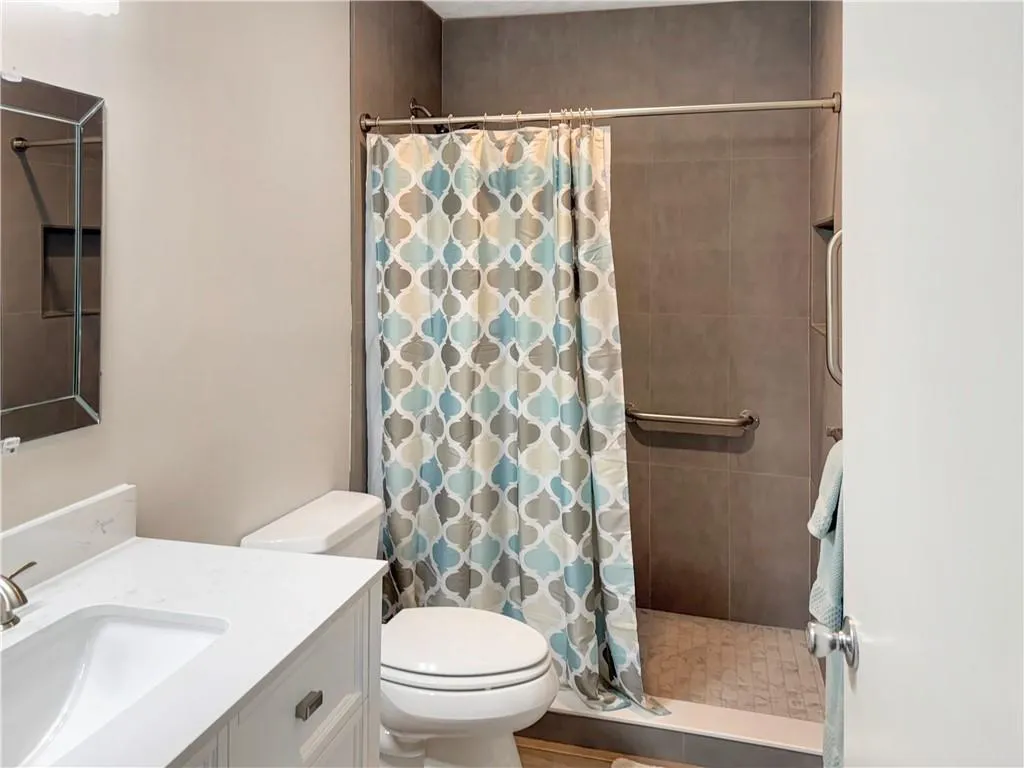 View to bathroom and closet