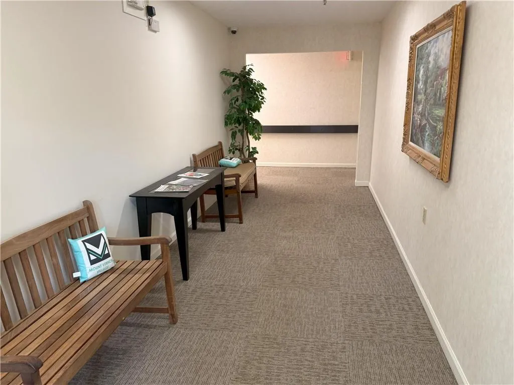 one of many sitting areas