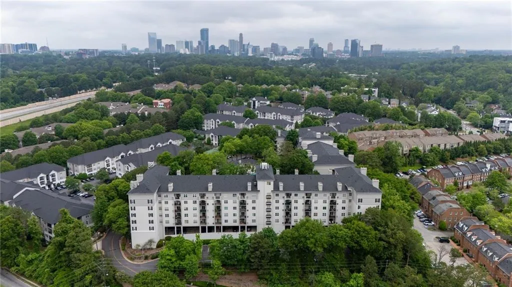 Drone / aerial view with a view of city