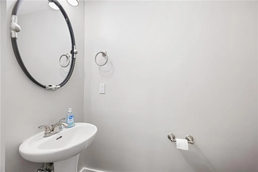 1/2 bath on the main level - perfect for when you are entertaining