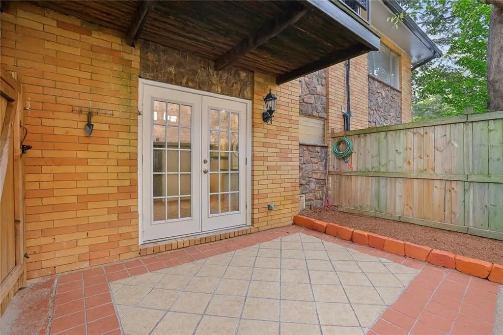 View of patio / terrace featuring french doors