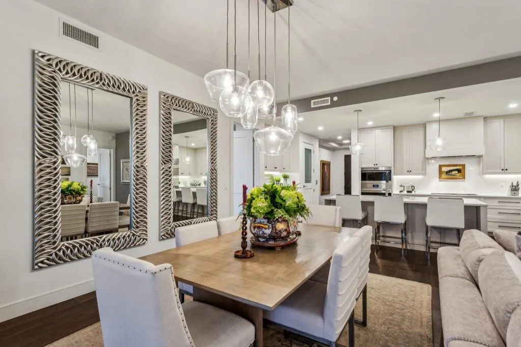 Dining Room overlooking patio.