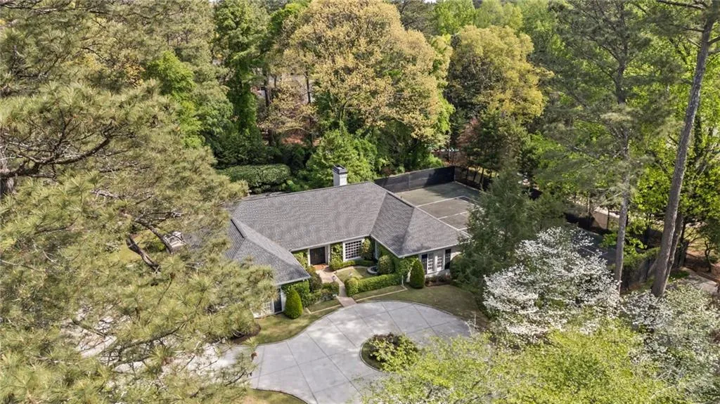 View from above of property