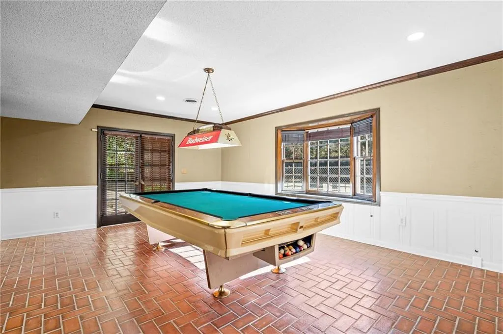 Excellent area for game tables and recreation