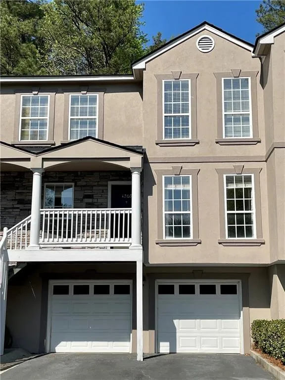 View of front and extra parking