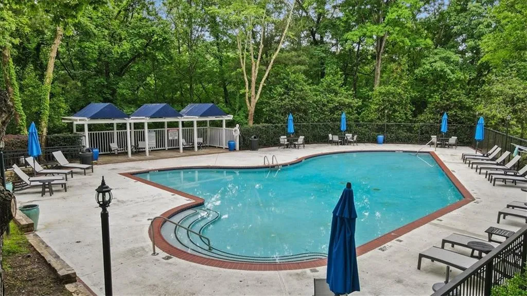 View of pool with a patio
