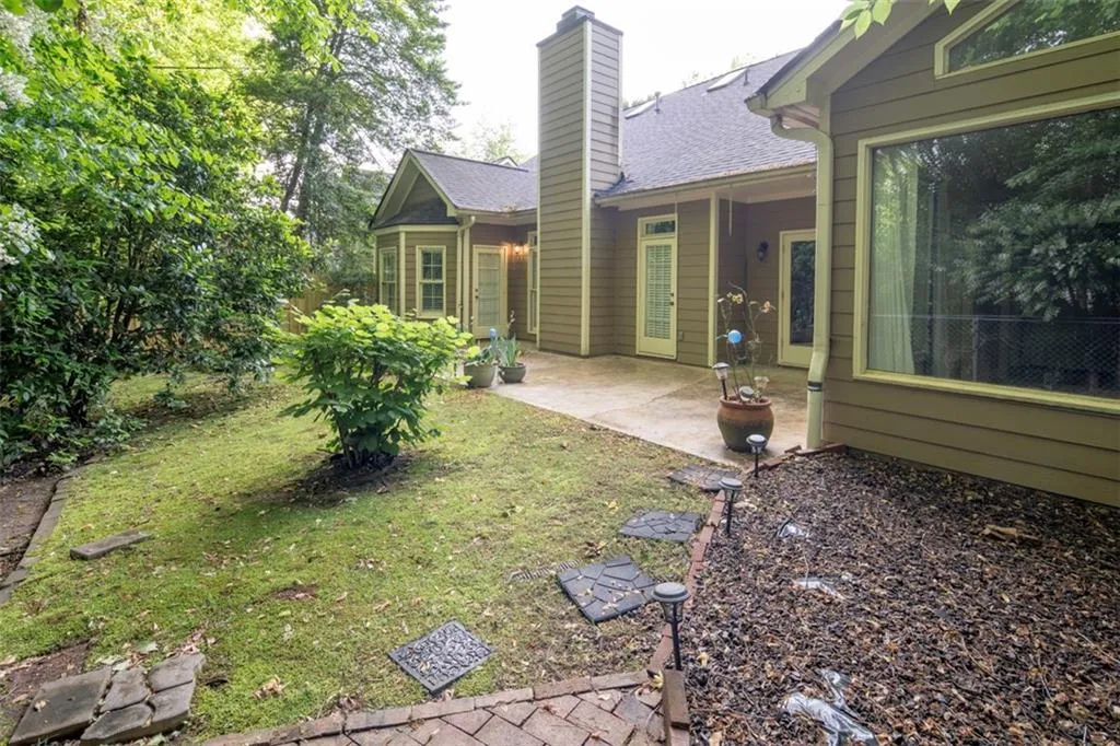 View of yard with a patio