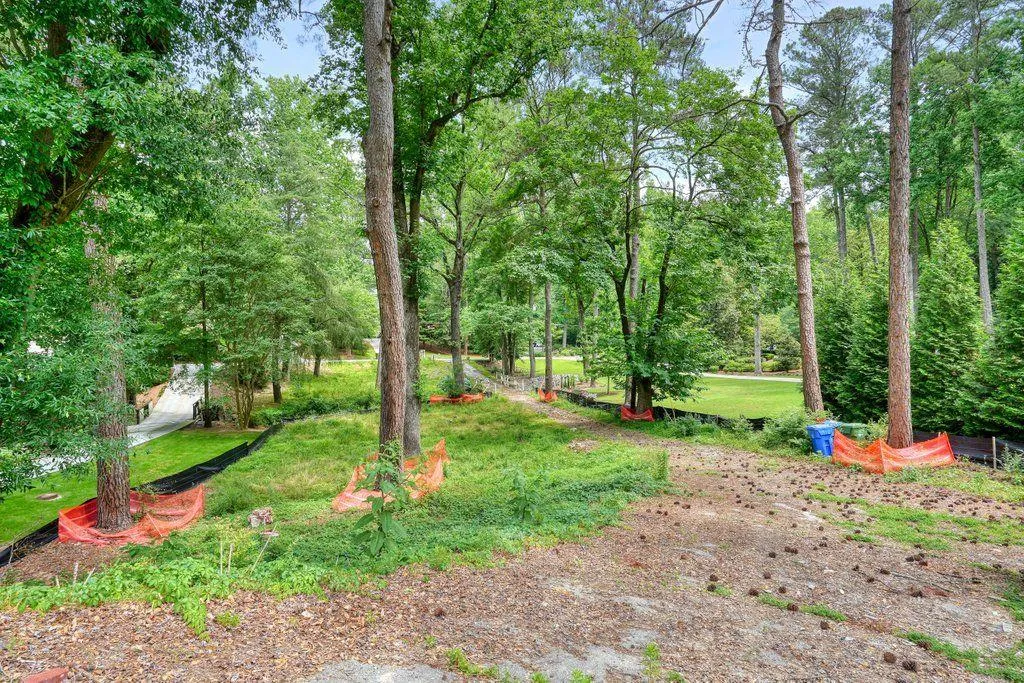 Your view from your front porch looking down the hill toward the brook and quiet street.