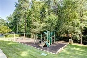 Communal playground with a yard