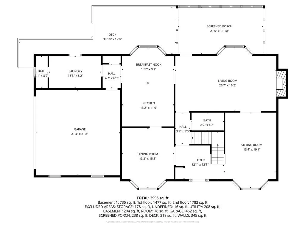 View of home Main floor plan