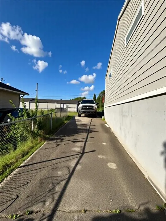 View of asphalt driveway
