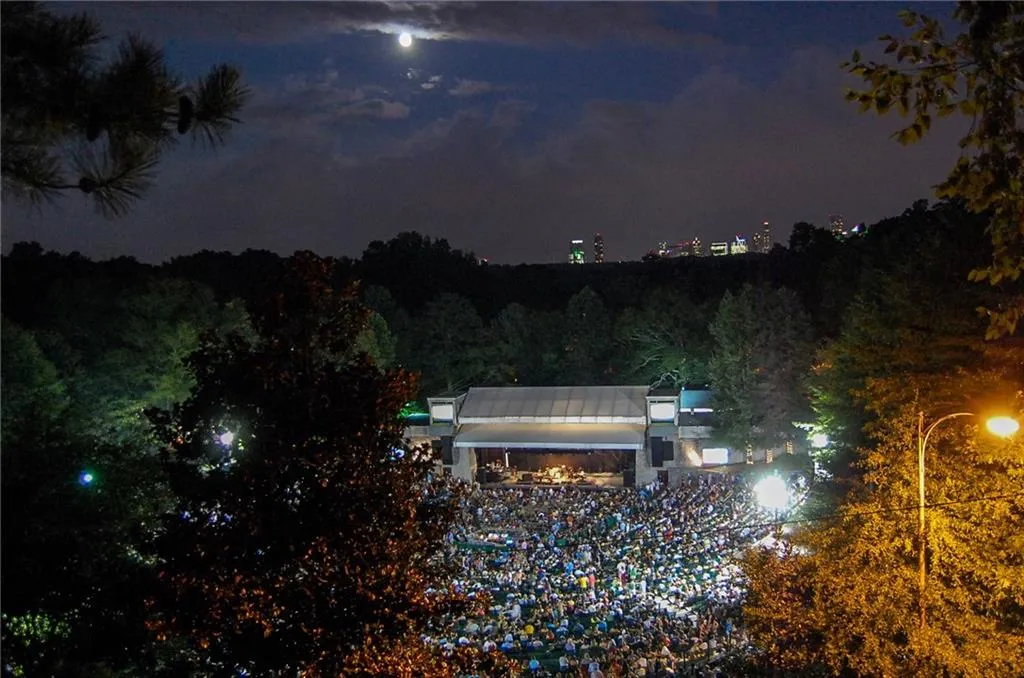 Less than 1/2 mile from Chastain Park’s Amphitheater