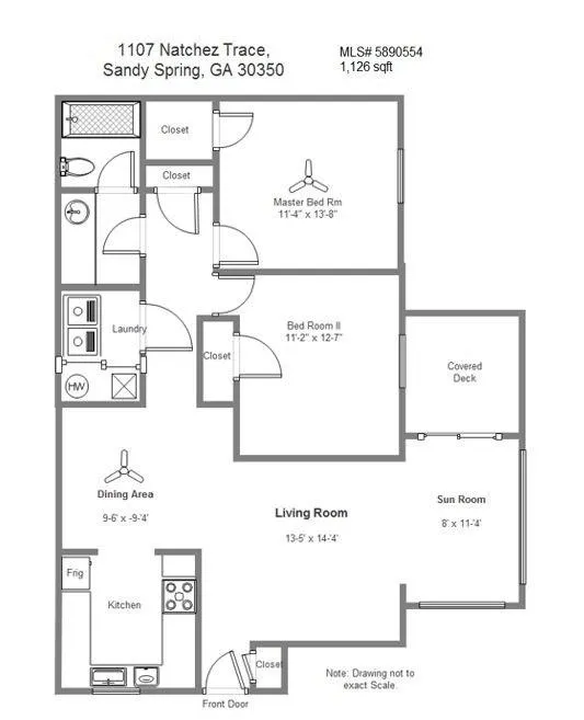 1107 Natchez Trace, Dunwoody, Georgia 30350, 2 Bedrooms Bedrooms, ,1 BathroomBathrooms,Residential,Sold,1107 Natchez Trace,5890554