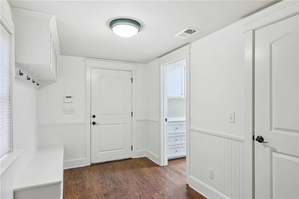 True mudroom to put is all away when you come in from the 2 car garage.