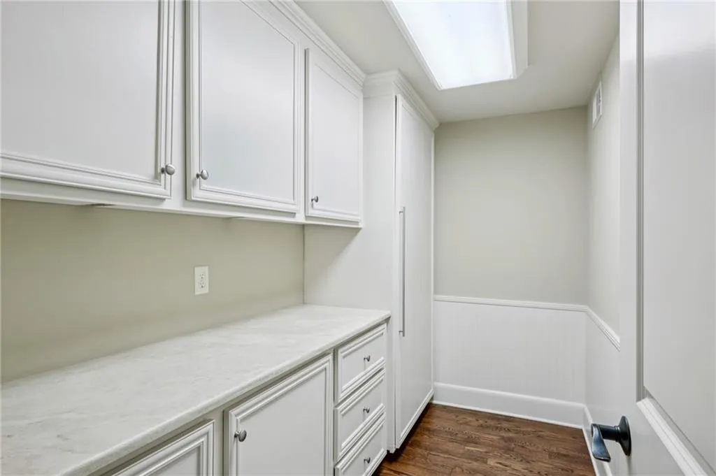 Storage options just off the garage across from the mudroom.