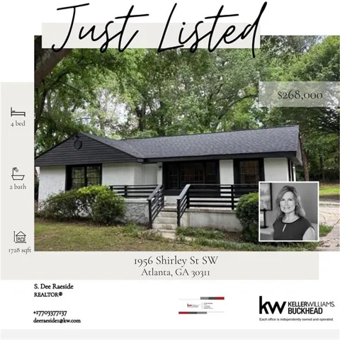 1956 Shirley Street Sw, Atlanta, Georgia 30311