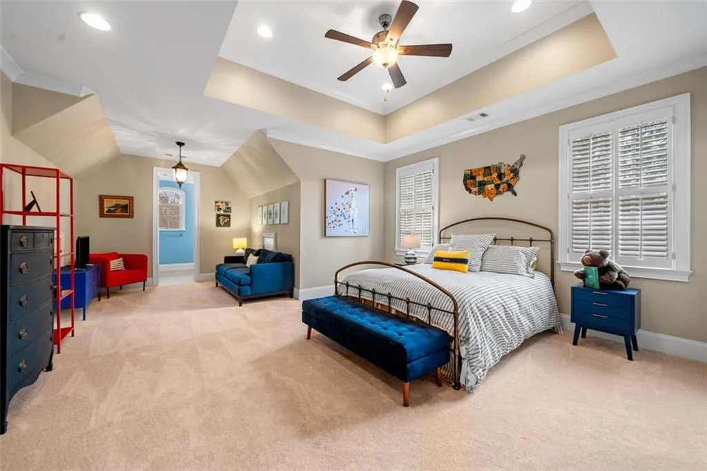 Secondary Suite with Walk-in Closet and Storage