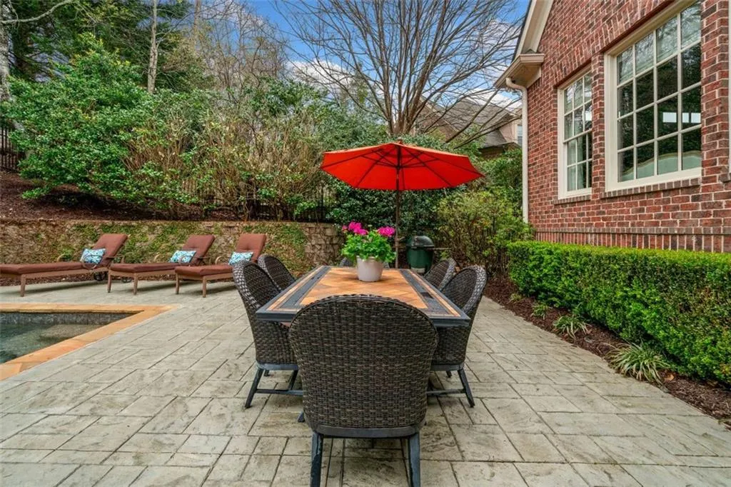 Spacious Paver Deck around Pool allows For Al Fresco Dining