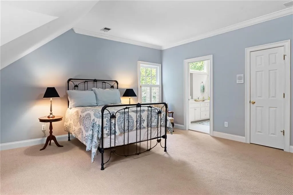 Upstairs bedroom #3. All bedrooms have good closet space.