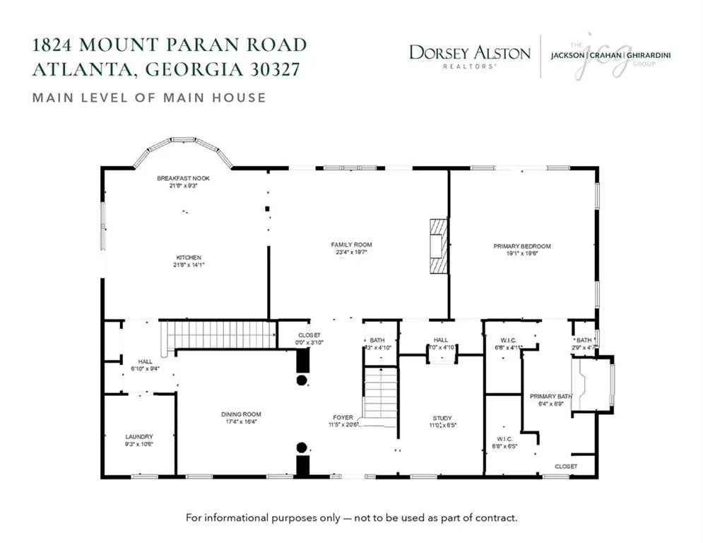 Main Level of Main house