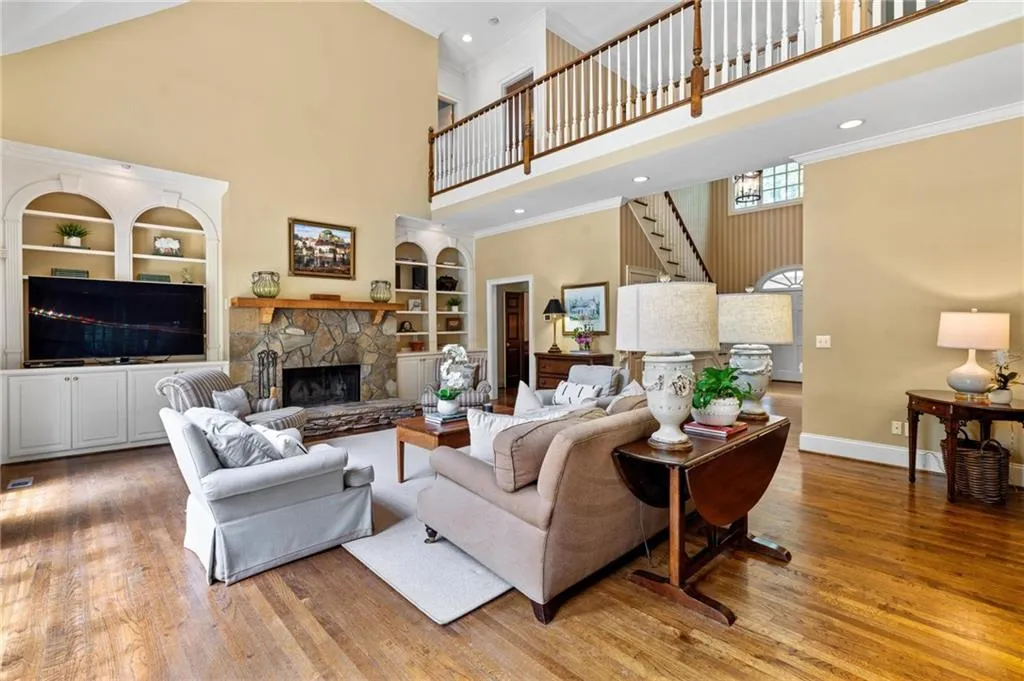 Open concept flow throughout the main level.