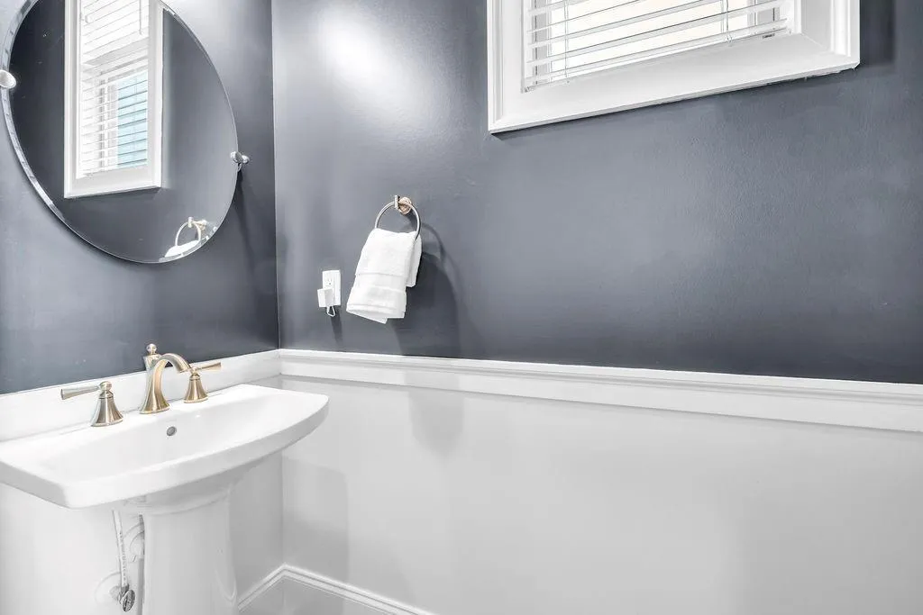 Powder room off kitchen