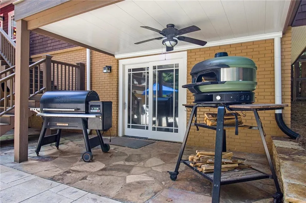 Under Deck Grilling / Smoking Area