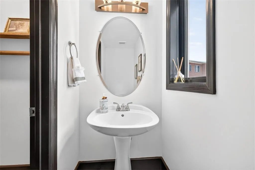 Bathroom with baseboards