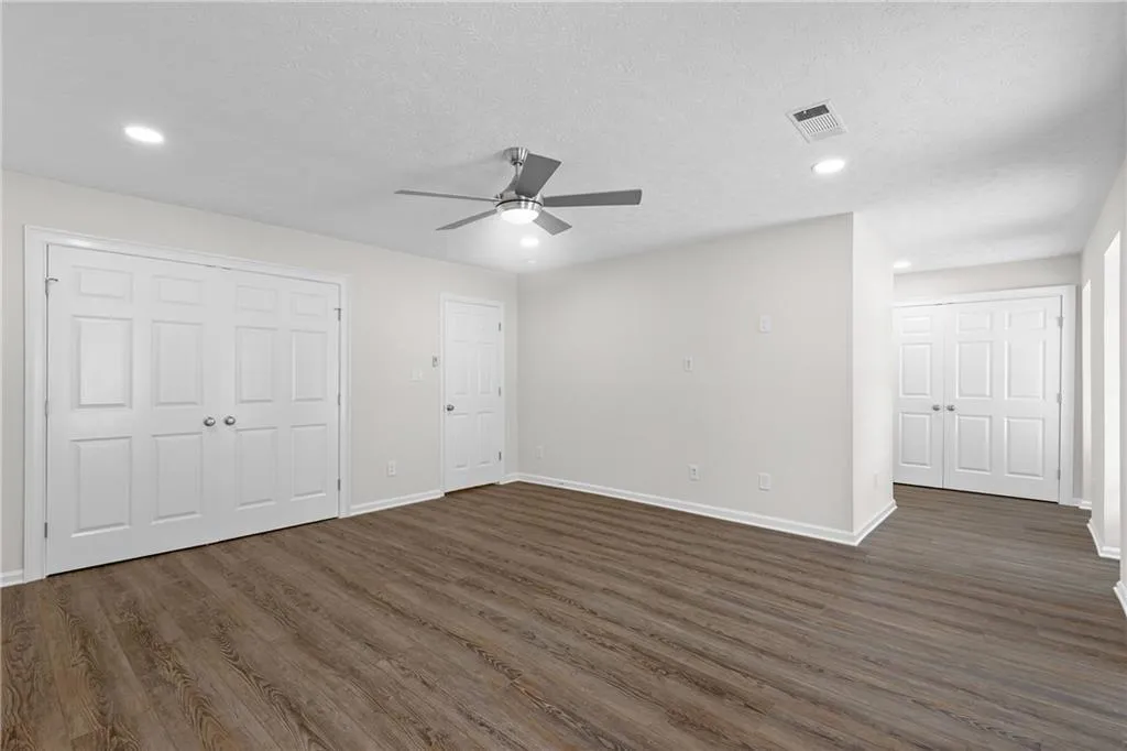 3 Huge Closets in Primary Bedroom