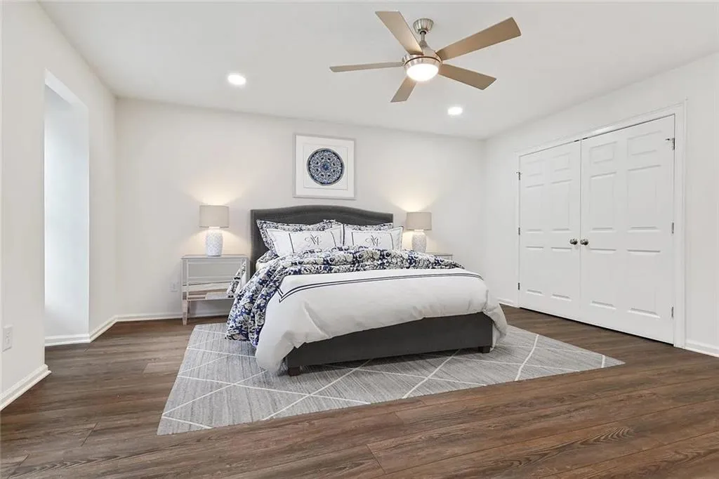 Virtually Staged Primary Bedroom
