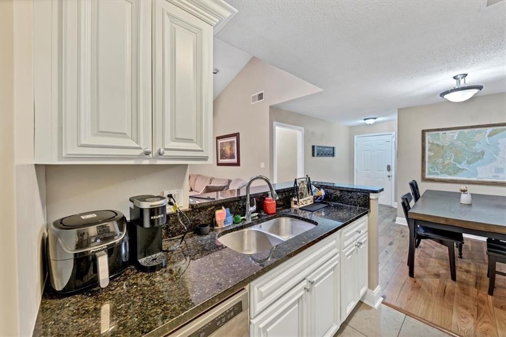 View from kitchen to dining/living!