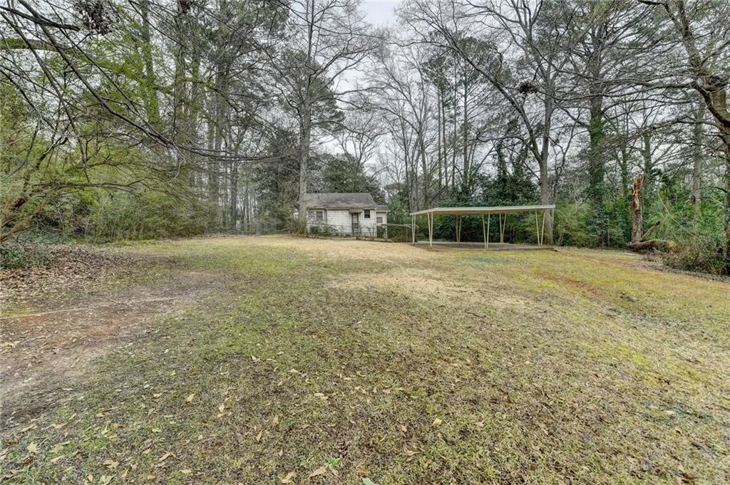 View of back yard
