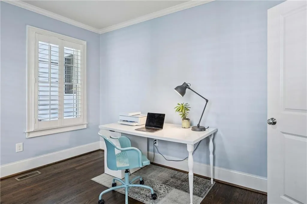 Main floor secondary bedroom/office