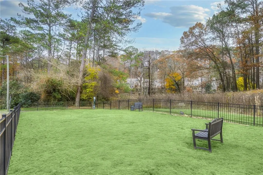 Community's Fenced-in Dog-friendly yard.