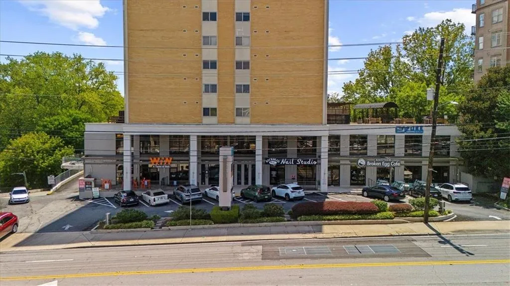 View of commercial shops