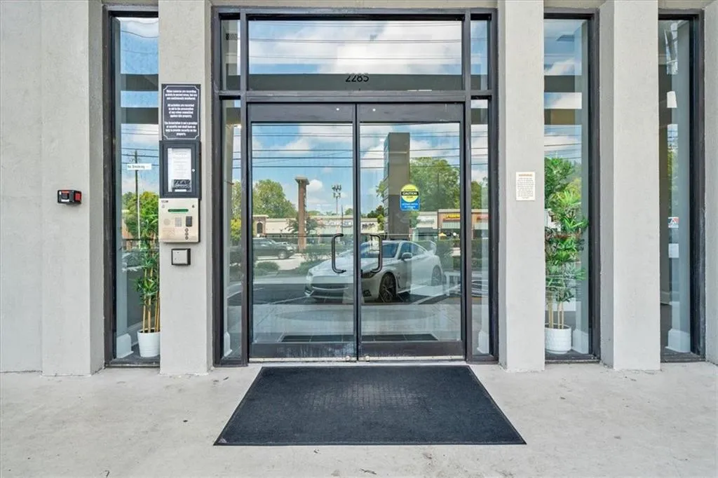 View of exterior entry