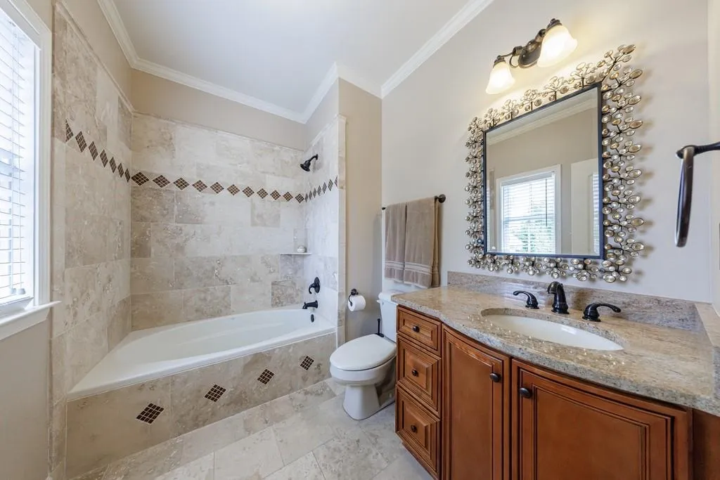 private suite on the upper level with bedroom, bath and bonus room
