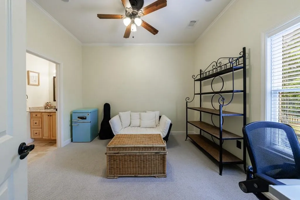 one of two bedrooms in basement