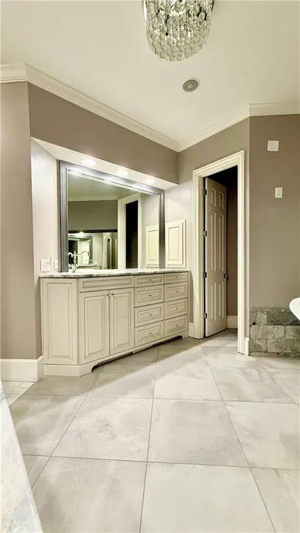 Second custom vaniety in the primary bathroom.