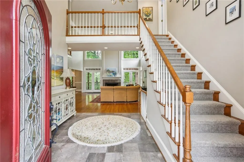 Two story foyer, expansive and yet welcoming.