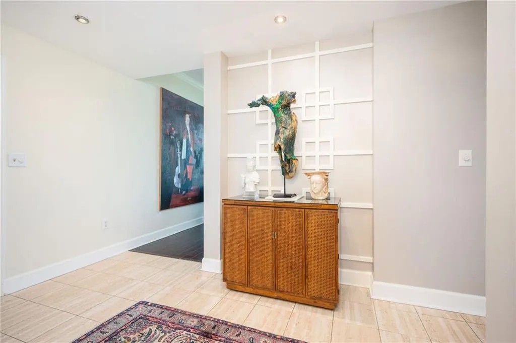 Foyer featuring recessed lighting