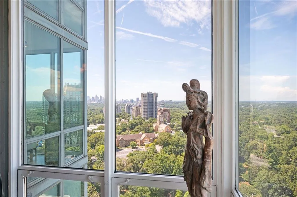 Bedroom View of Atlanta Skyline